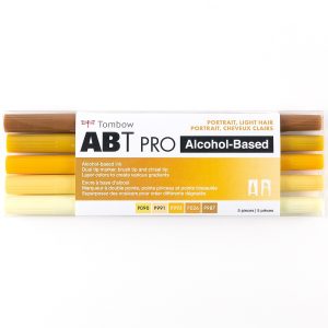 Marcadores a base de alcohol ABT PRO, retrato, cabello claro, Tombow