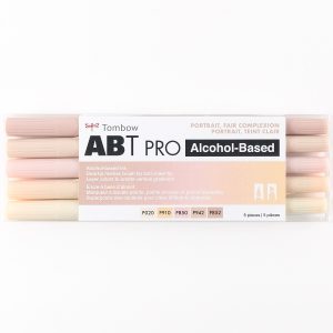 Marcadores a base de alcohol ABT PRO, retrato, tez clara, Tombow