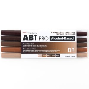 Marcadores a base de alcohol ABT PRO, Retrato, Tez profunda, Tombow