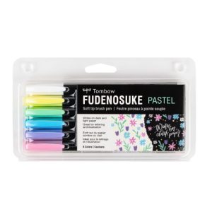 Bolígrafos pastel Fudenosuke (paquete de 6)