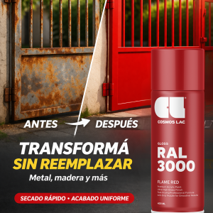 Acabado profesional en spray sin compresor (Sistema RAL 400ml)
